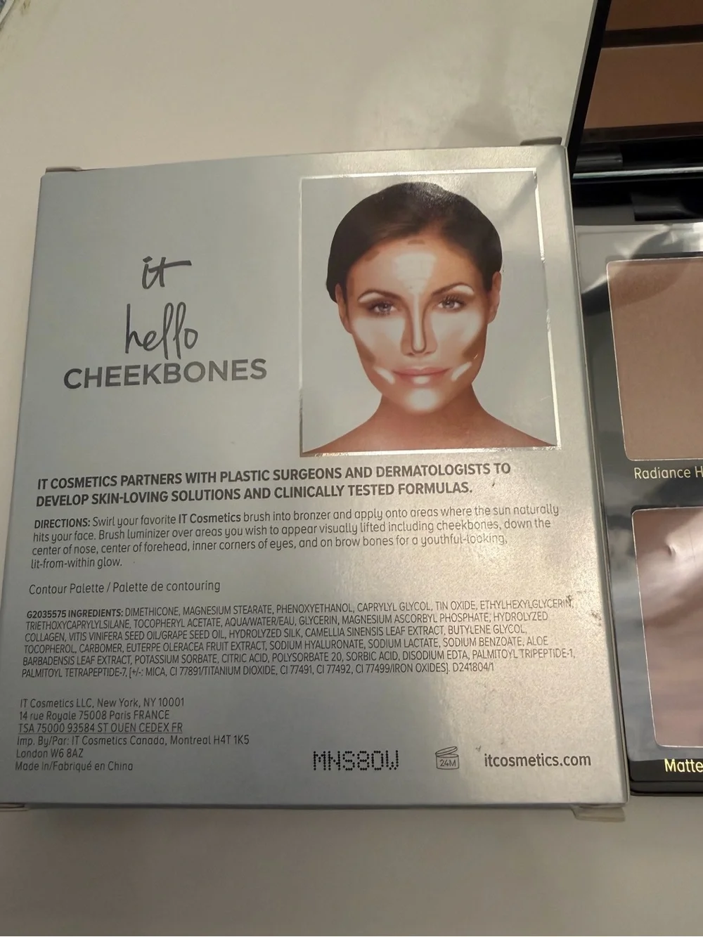 it cosmetics Hello Cheekbones PaletteRadiance highlight Matte bronzer New in box